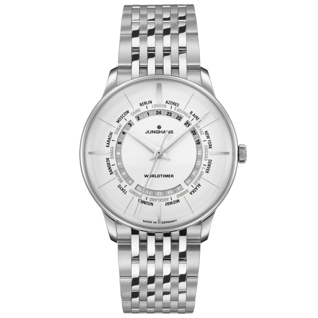 Junghans Meister Worldtimer - 27/3011.45 (45) aus Edelstahl