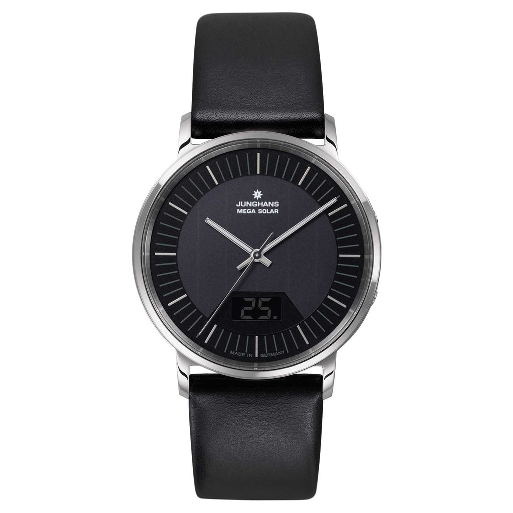 Junghans Milano Mega Solar - 56/4220.00 (00) aus Leder, Edelstahl