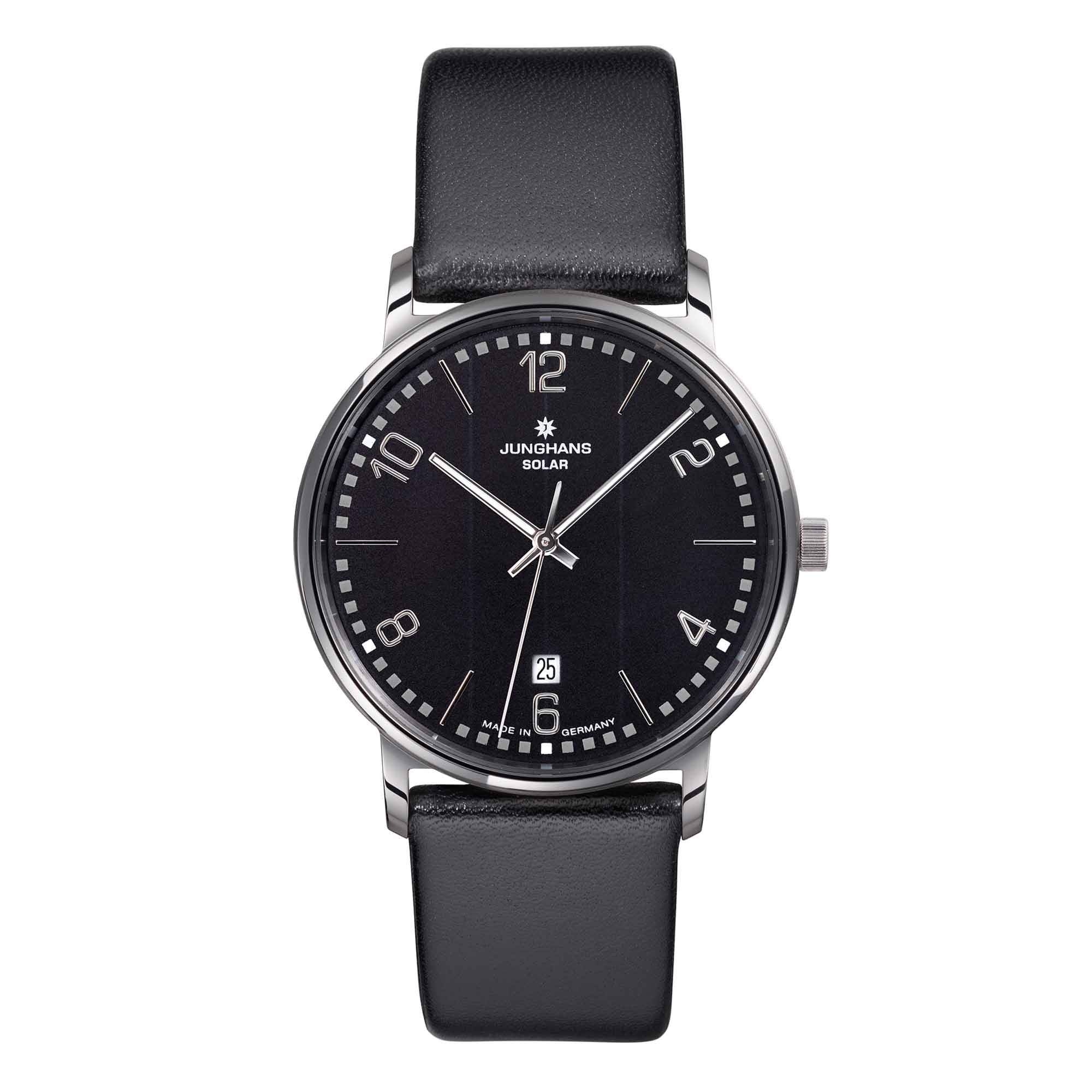 Junghans Milano Solar - 14/4062.00 (00) aus Leder, Edelstahl