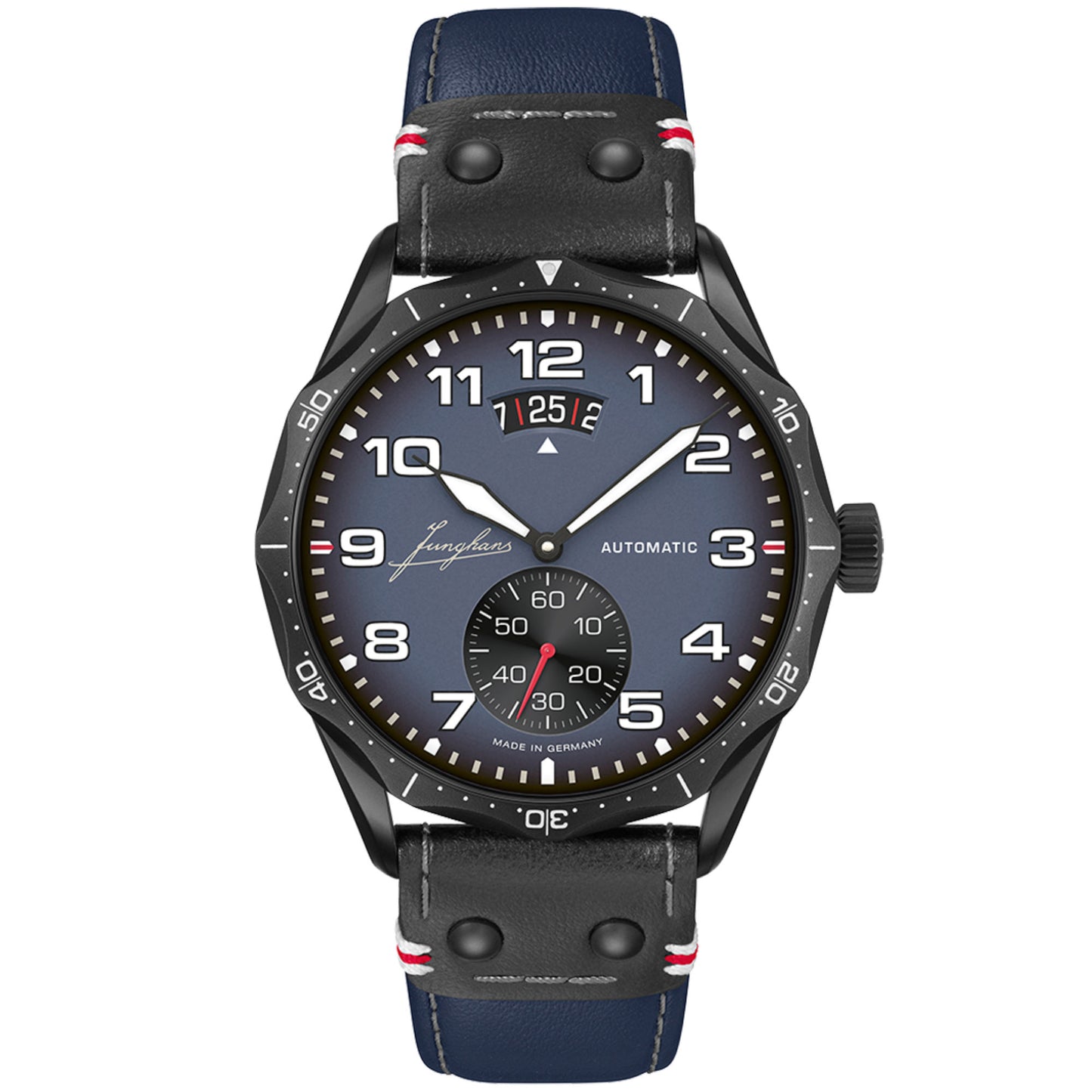 Pilot Automatic Navy Blue , Edelstahl von Junghans (27/4397.00)