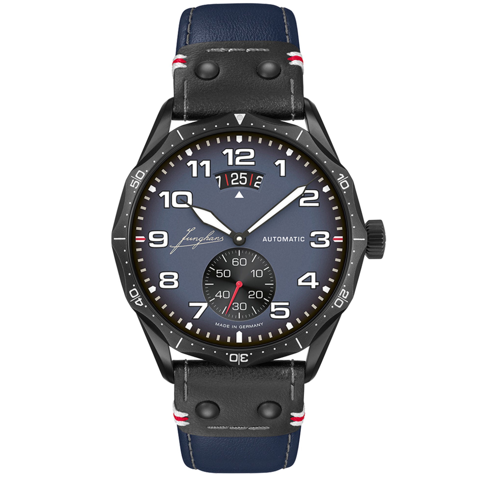 Pilot Automatic Navy Blue , Edelstahl von Junghans (27/4397.00)