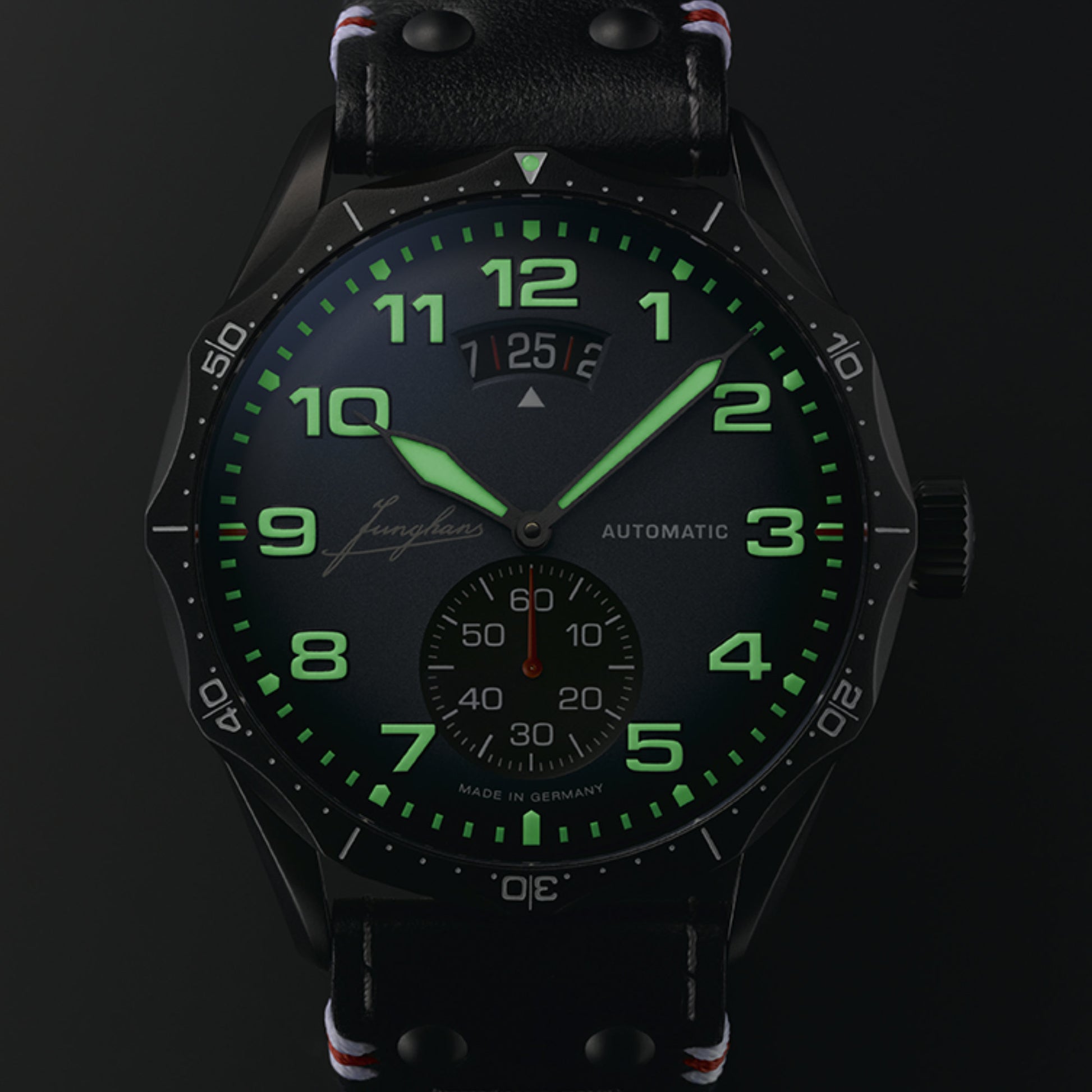 Pilot Automatic Navy Blue , Edelstahl von Junghans (27/4397.00)