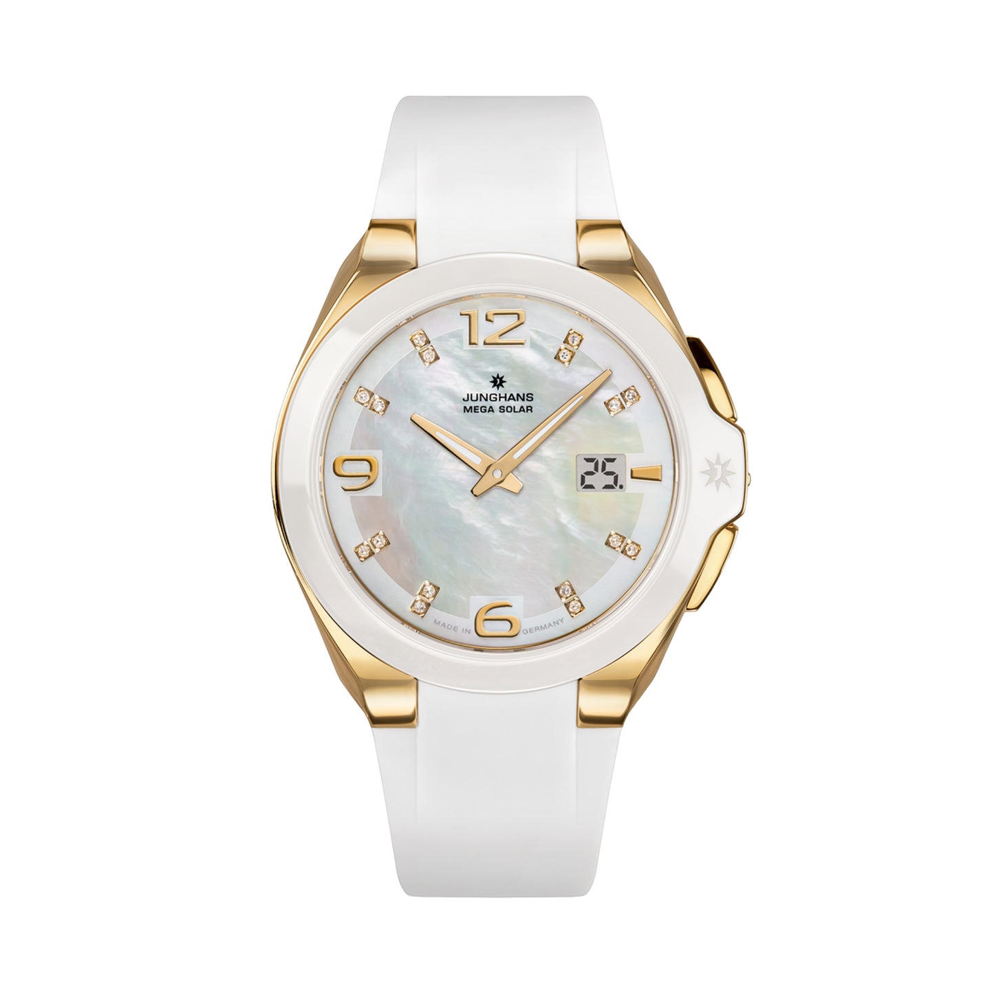 Spektrum Damen, Edelstahl • Diamant • Perlmutt von Junghans (15/1506.00)