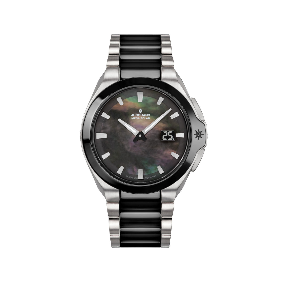 Junghans Spektrum Damen - 15/1602.44 (44) aus Edelstahl mit Perlmutt