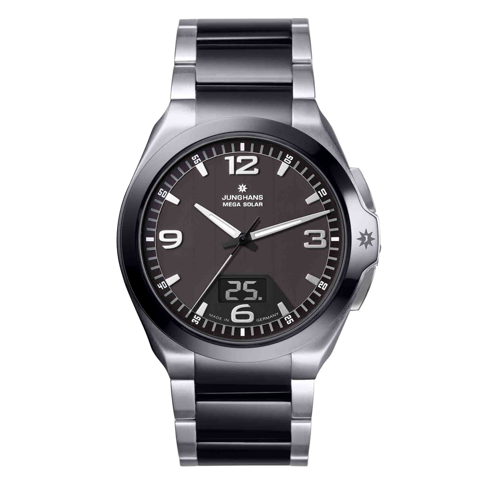 Junghans Spektrum Mega Solar - 18/1120.44 (44) aus Edelstahl