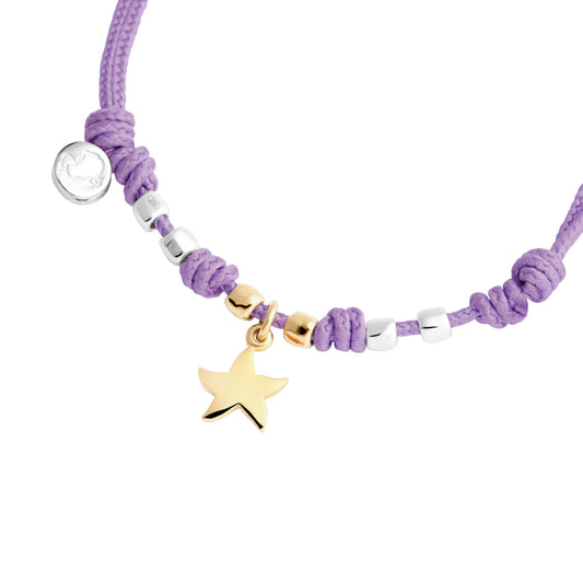 Kordelarmband Stellina, Gelbgold von DoDo (DBC4007-PADST-LI0OA)