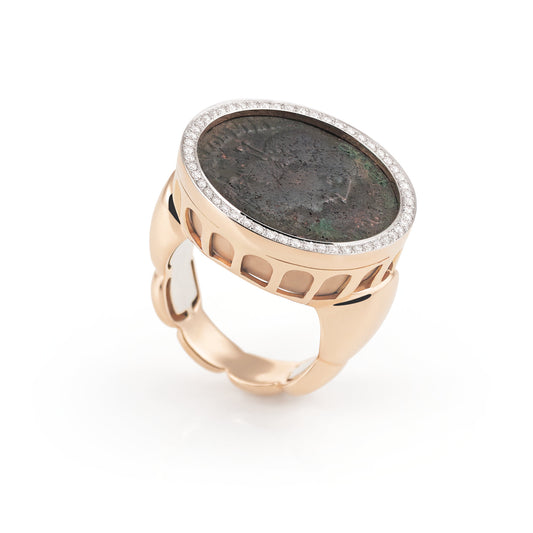 La Piazza Ring, Bicolor-Gold • Diamant von Al Coro (NR1487R)