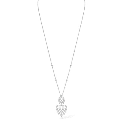 Lange Desert Bloom Kette mit Anhänger, Weißgold • Diamant von Messika (07358-WG)
