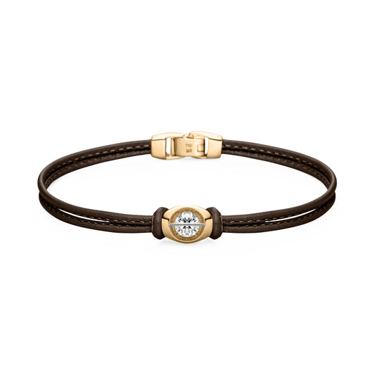 LIBERTÉ Armband, Gelbgold • Diamant von Schaffrath (111_L1C61_3X_050_GW)