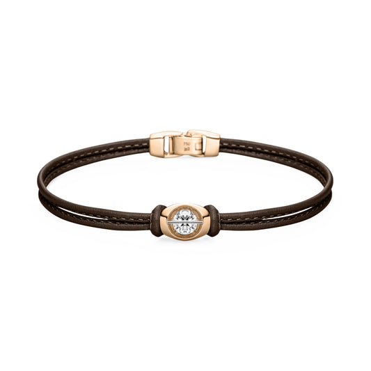 LIBERTÉ Armband, Roségold • Diamant von Schaffrath (751_L1C61_3X_050_RW)