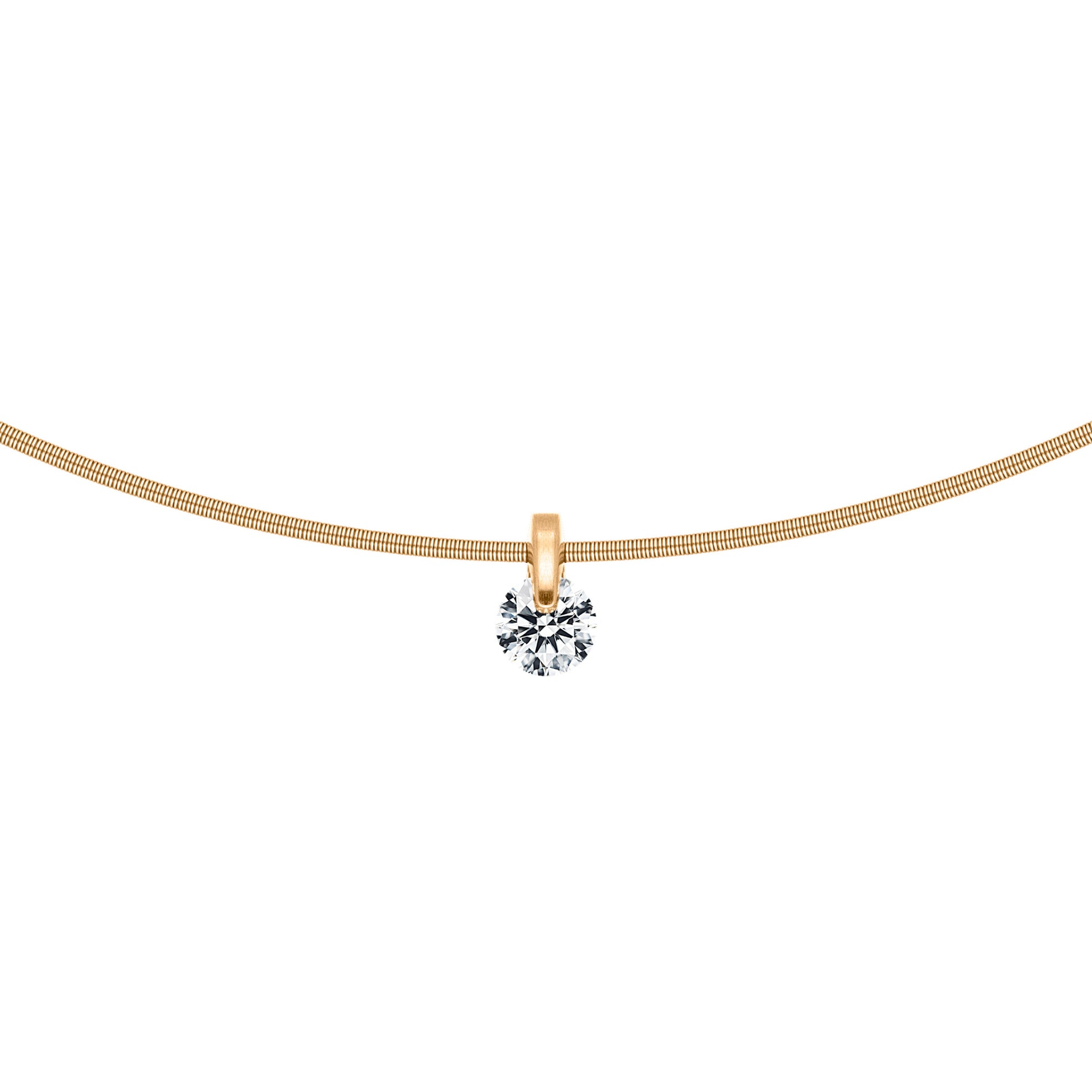 LIBERTÉ Collier, Gelbgold • Diamant von Schaffrath (114_L2N2N_050_GW)