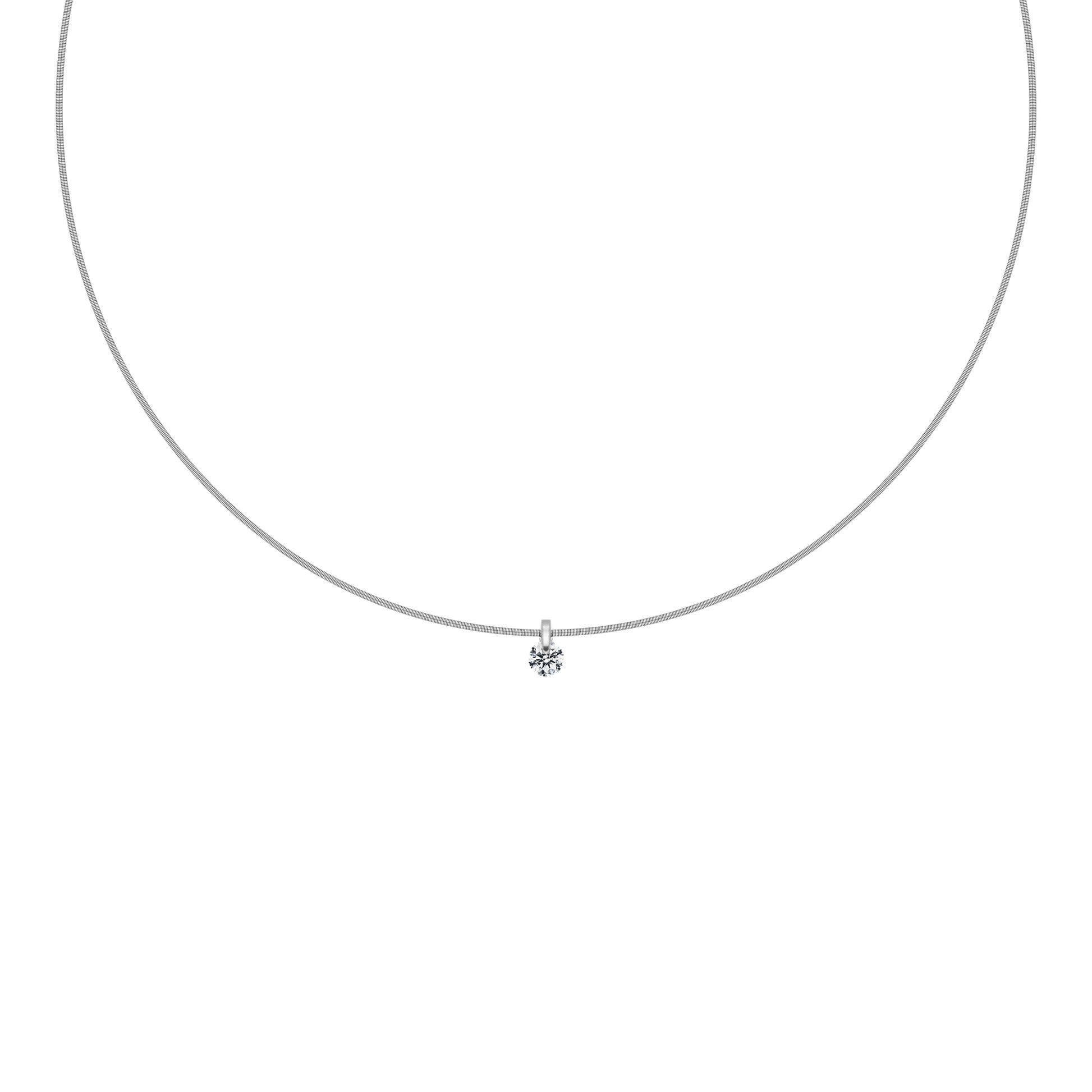 LIBERTÉ Collier, Weißgold • Diamant von Schaffrath (214_L2N2N_050_WW)