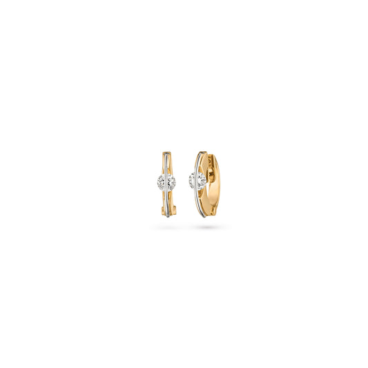 LIBERTÉ Creolen, Gelbgold • Diamant von Schaffrath (117_L1056_50_GW)