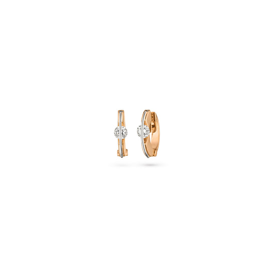 LIBERTÉ Creolen, Roségold • Diamant von Schaffrath (757_L1056_50_RW)