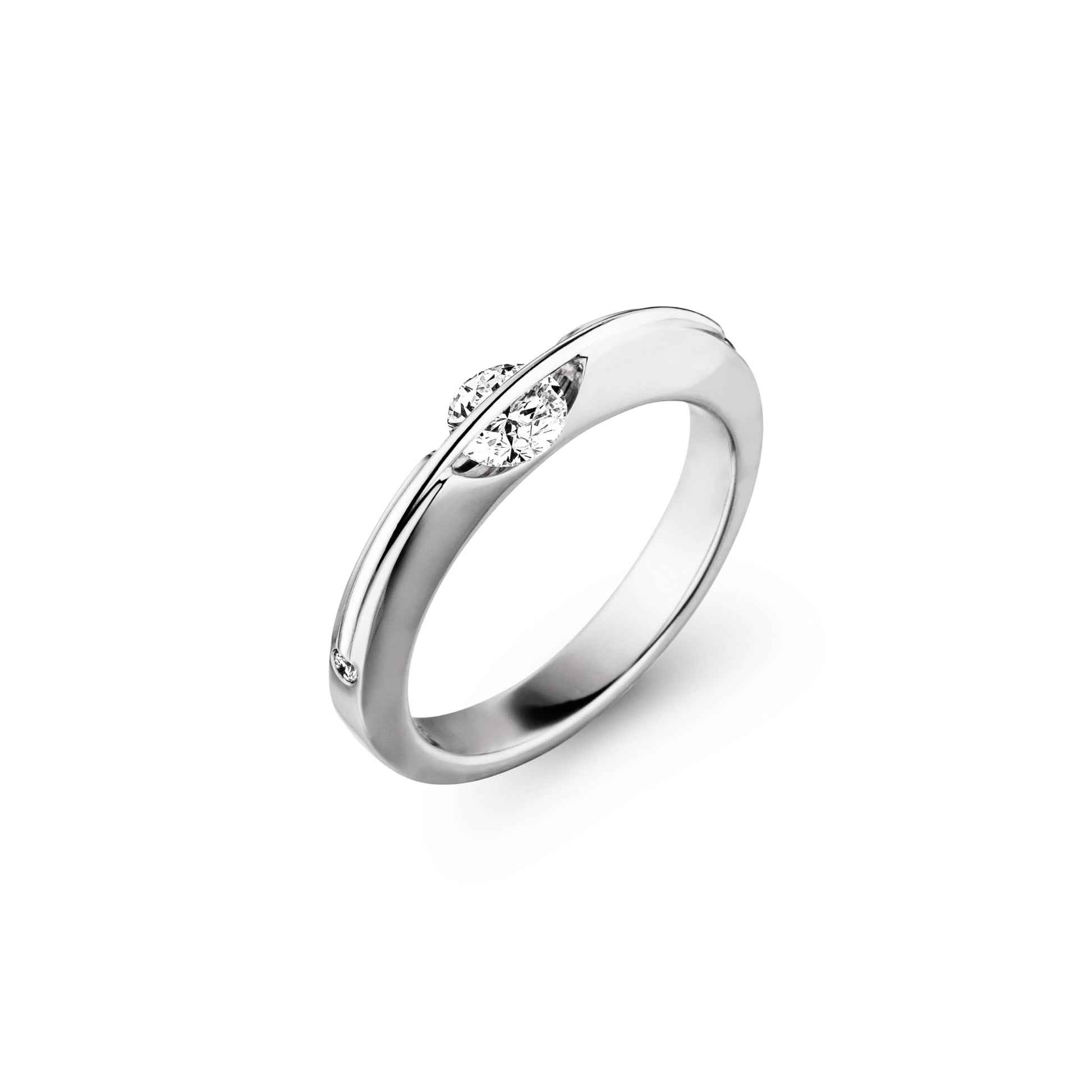 LIBERTÉ Diamantring, Weißgold • Diamant von Schaffrath (218_L1001_40_WW)