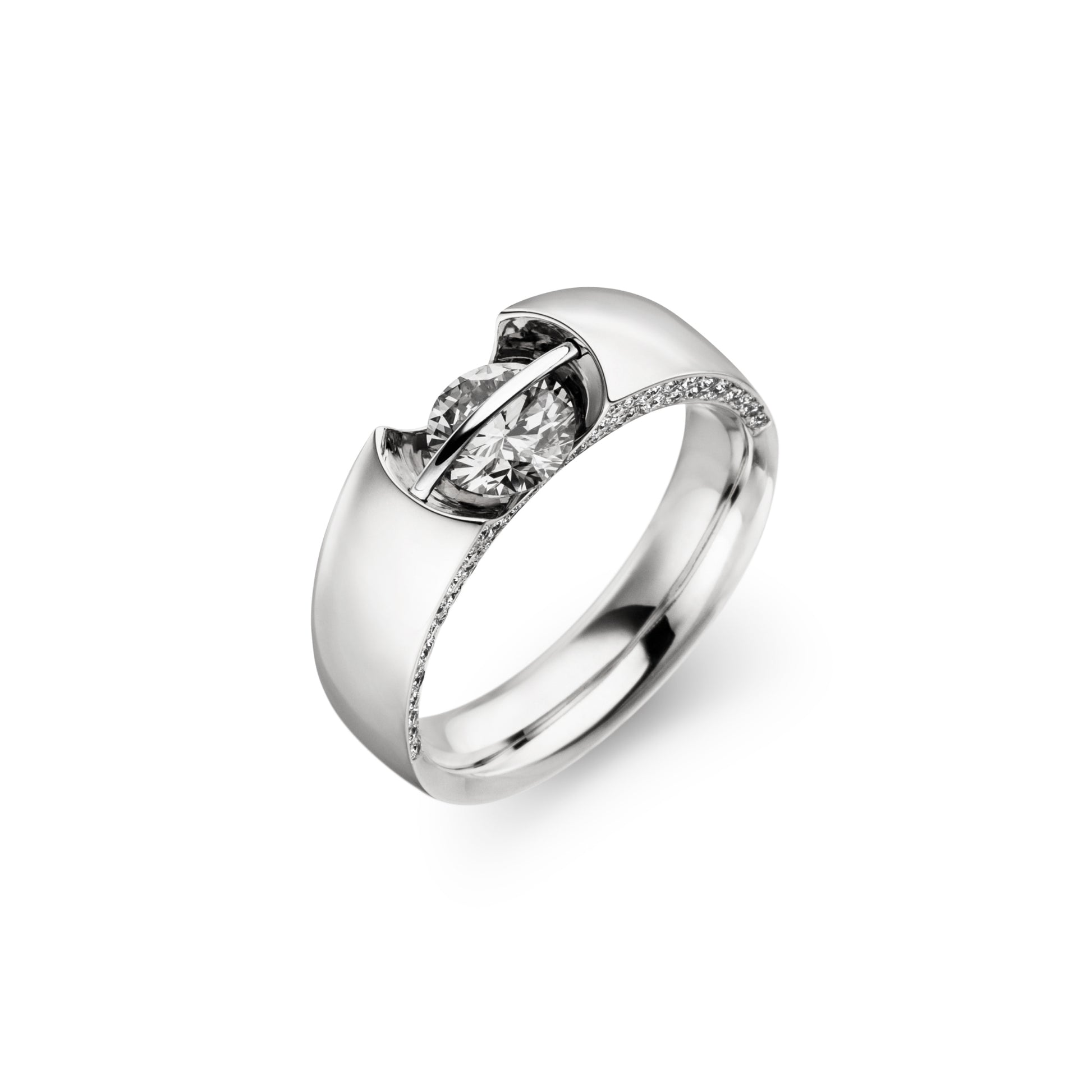 LIBERTÉ Diamantring, Weißgold • Diamant von Schaffrath (218_L1090_70_WW)