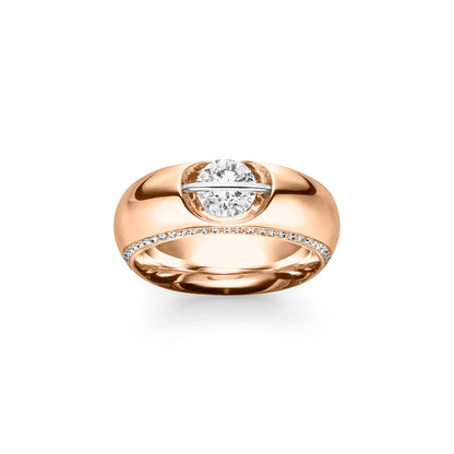 LIBERTÉ Diamantring, Roségold • Diamant von Schaffrath (758_L1062_70_RW)