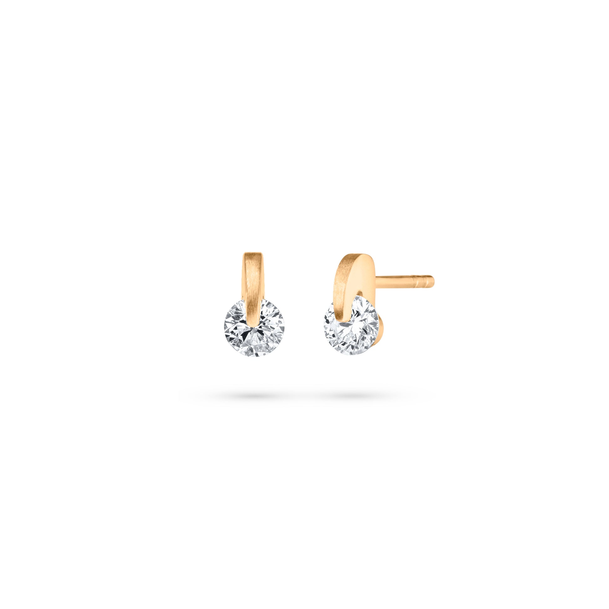 LIBERTÉ Ohrstecker, Gelbgold • Diamant von Schaffrath (117_L2N20_060_GW)