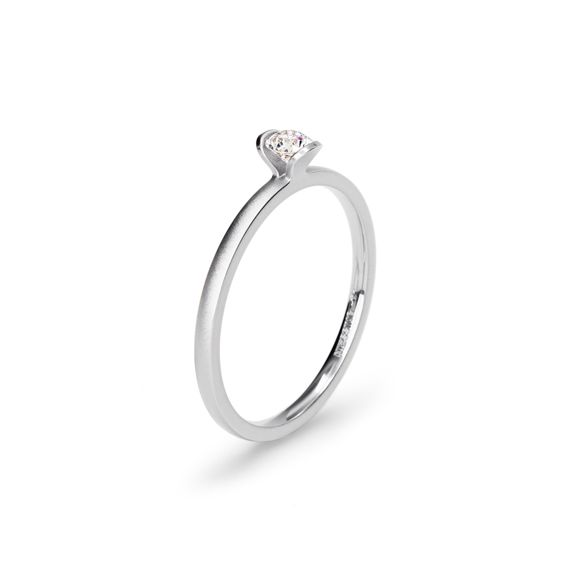 Lily Ring, Platin • Diamant von Niessing (N381962-0.14ct-velvet-pt)
