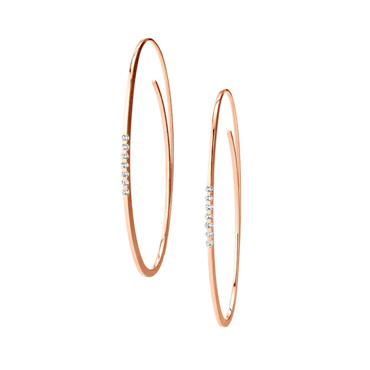 Linear Brillant Creolen  von Niessing (N364912-48mm-14br-cr)