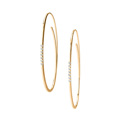 Linear Brillant Creolen  • Diamant von Niessing (N364912-7br-cy)