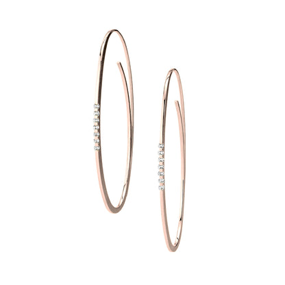 Linear Brillant Creolen  • Diamant von Niessing (N364912-7br-rw)