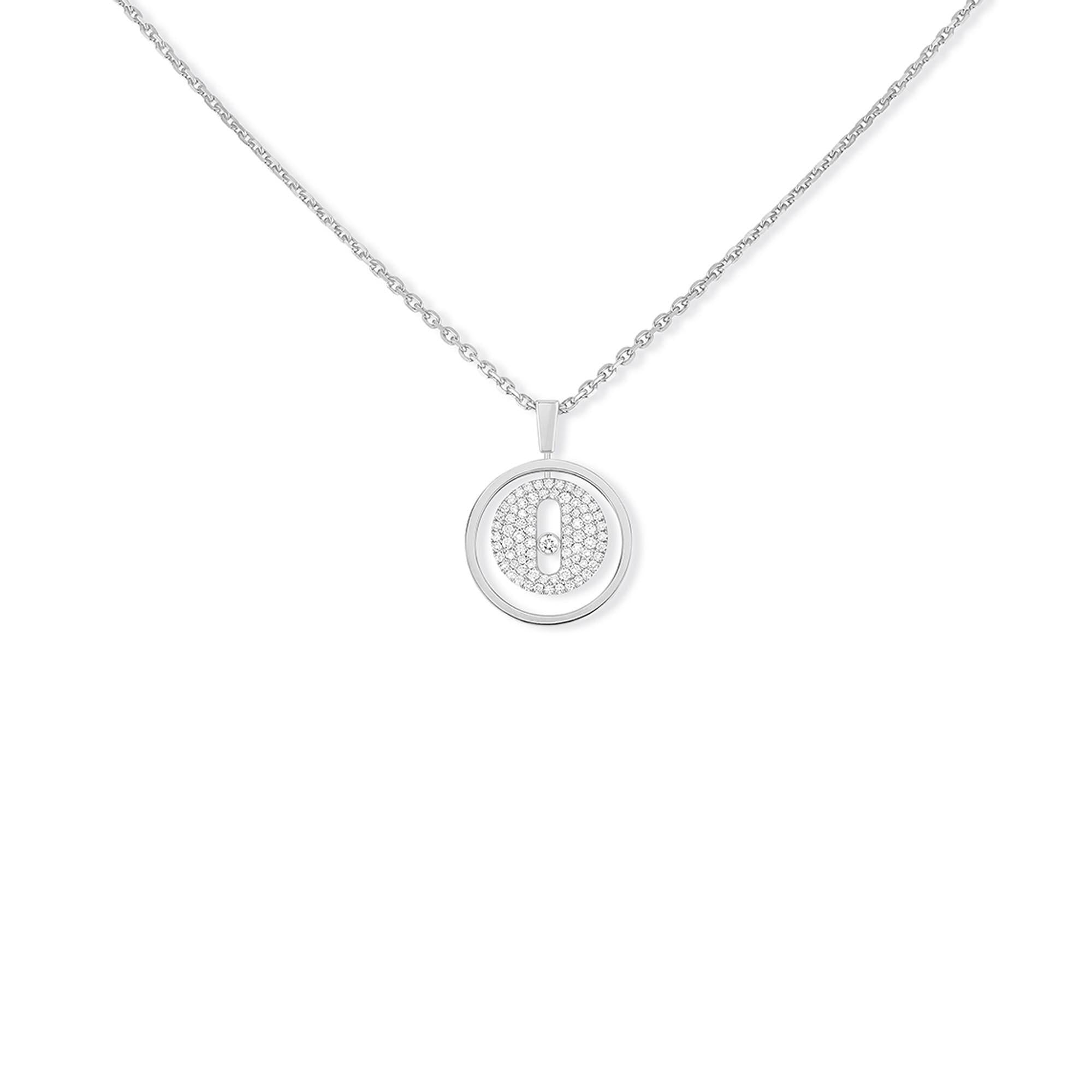 Lucky Move PM Pavé Collier, Weißgold • Diamant von Messika (07397-WG)