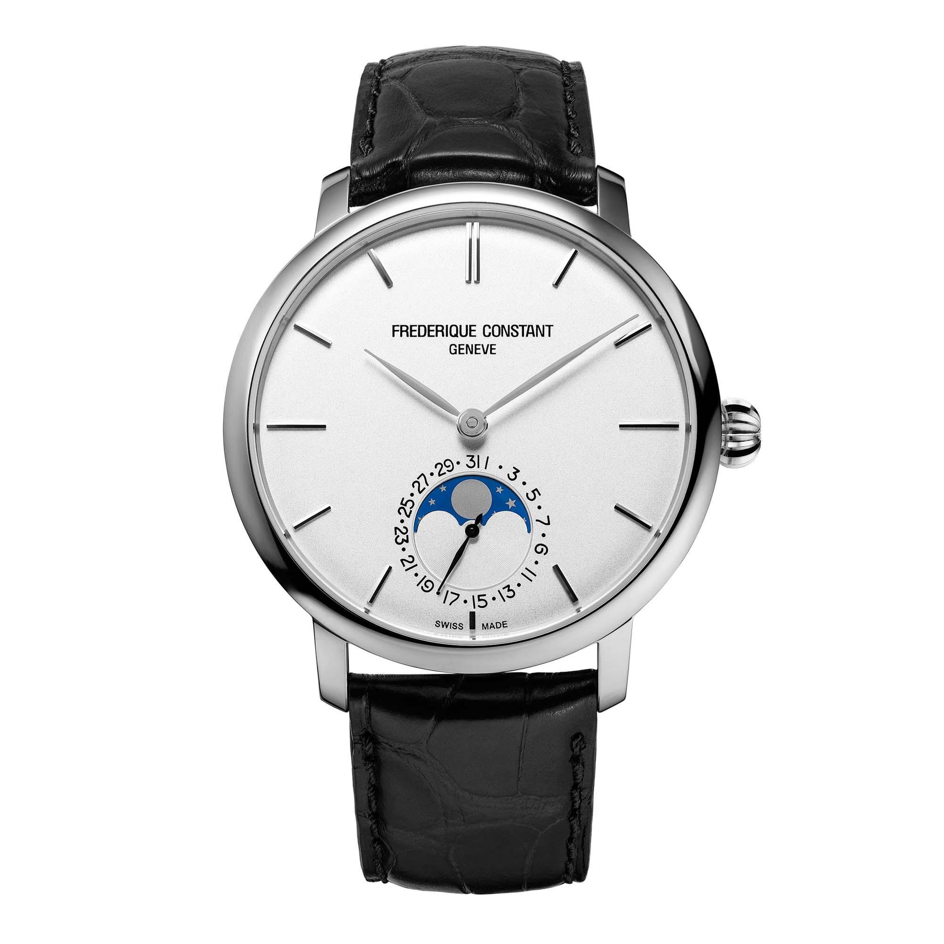 Manufacture Slimline Moonphase, Leder von Frédérique Constant (FC-705S4S6)