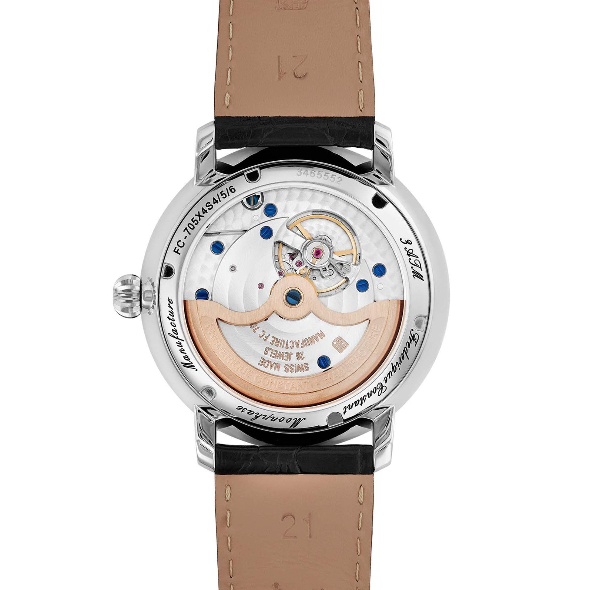 Manufacture Slimline Moonphase, Leder von Frédérique Constant (FC-705S4S6)