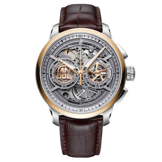 Masterpiece Chronograph Skeleton 45 mm, Tricolor-Gold von Maurice Lacroix (MP6028-PS101-001-1)