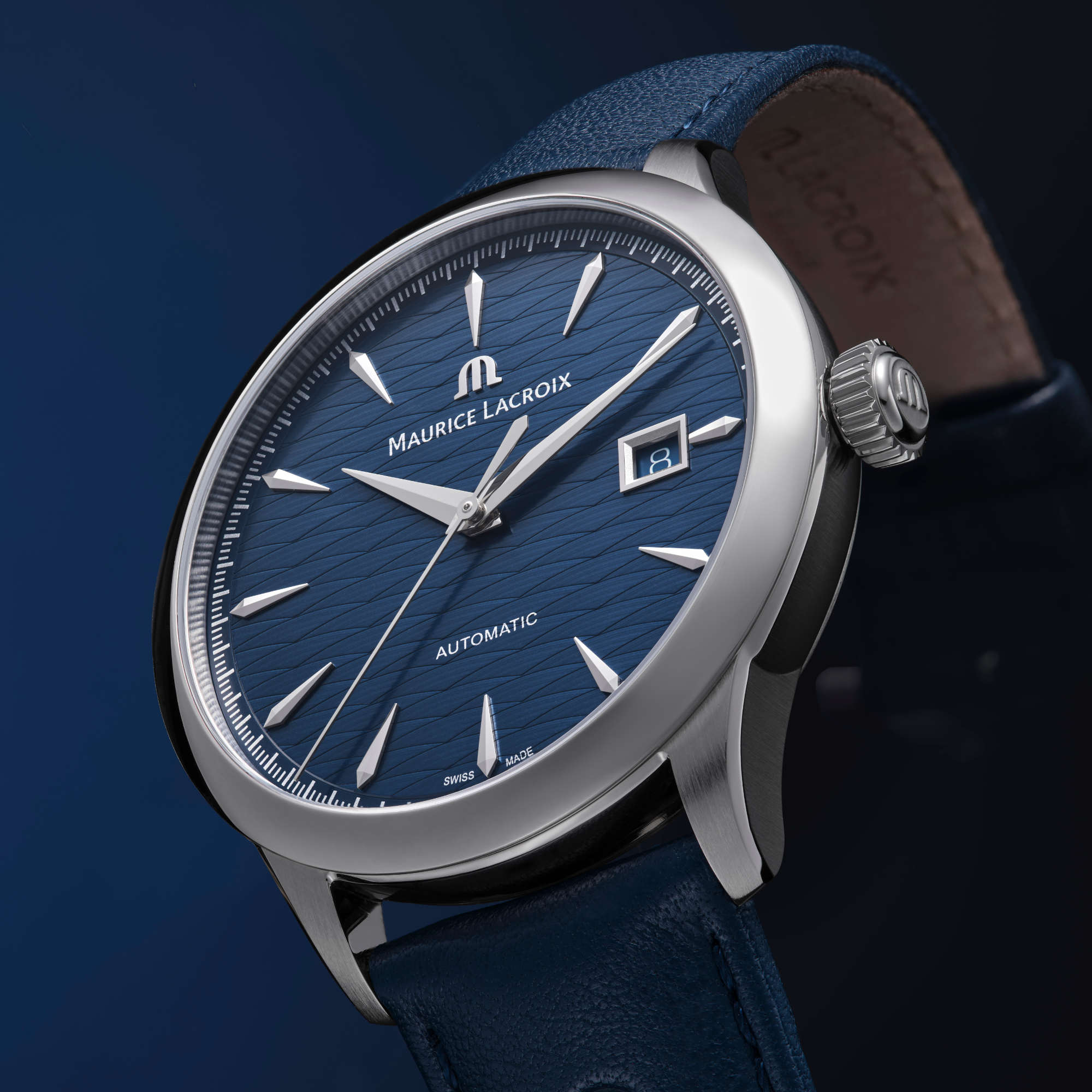 Maurice Lacroix 1975 Automatic Vagues du Jura (756108-SS001-430-4) aus Edelstahl