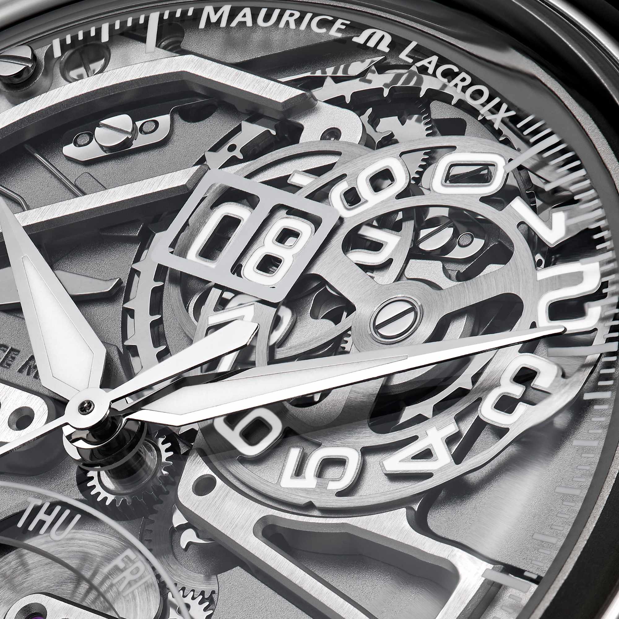 Maurice Lacroix 1975 Master Grand Date Retrograde (758008-SS001-090-2) aus Edelstahl