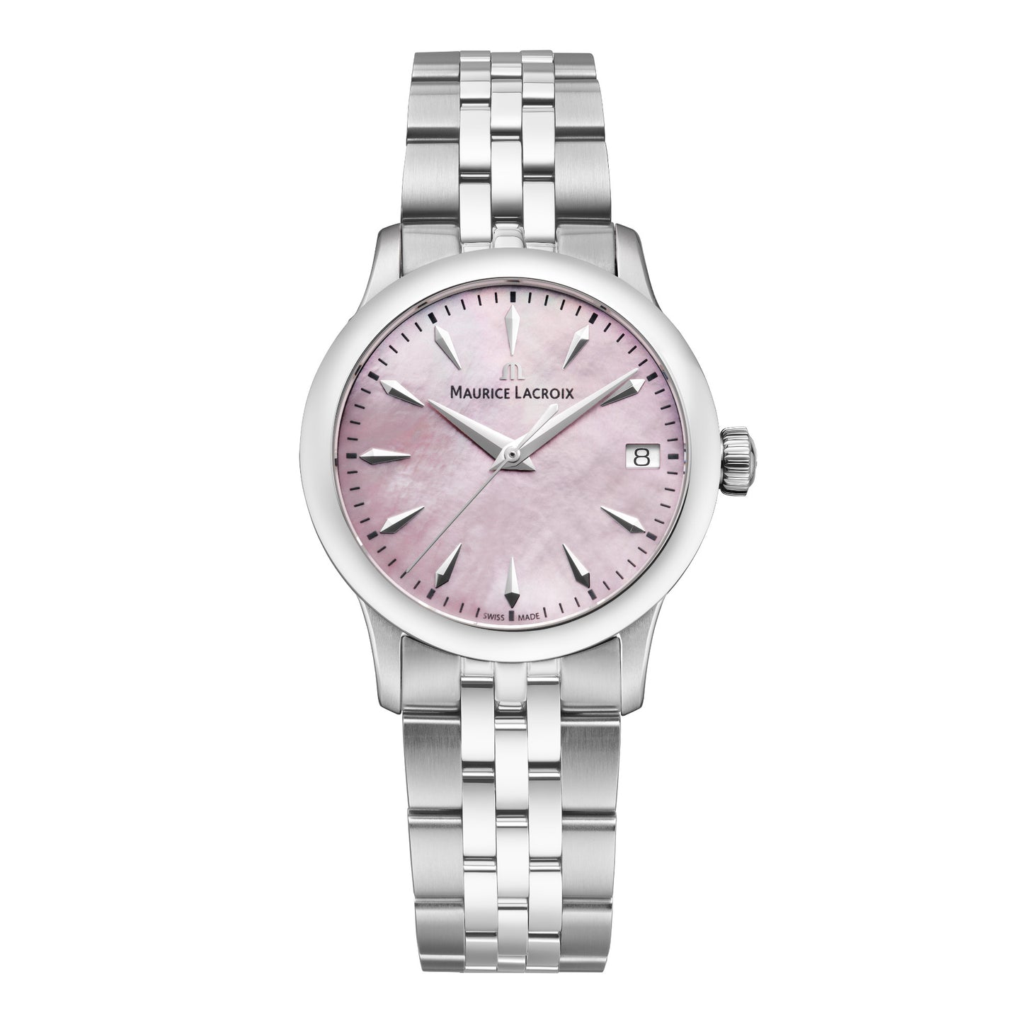 Maurice Lacroix 1975 Quartz 33mm (751006-SS002-560-1) aus Edelstahl mit Perlmutt