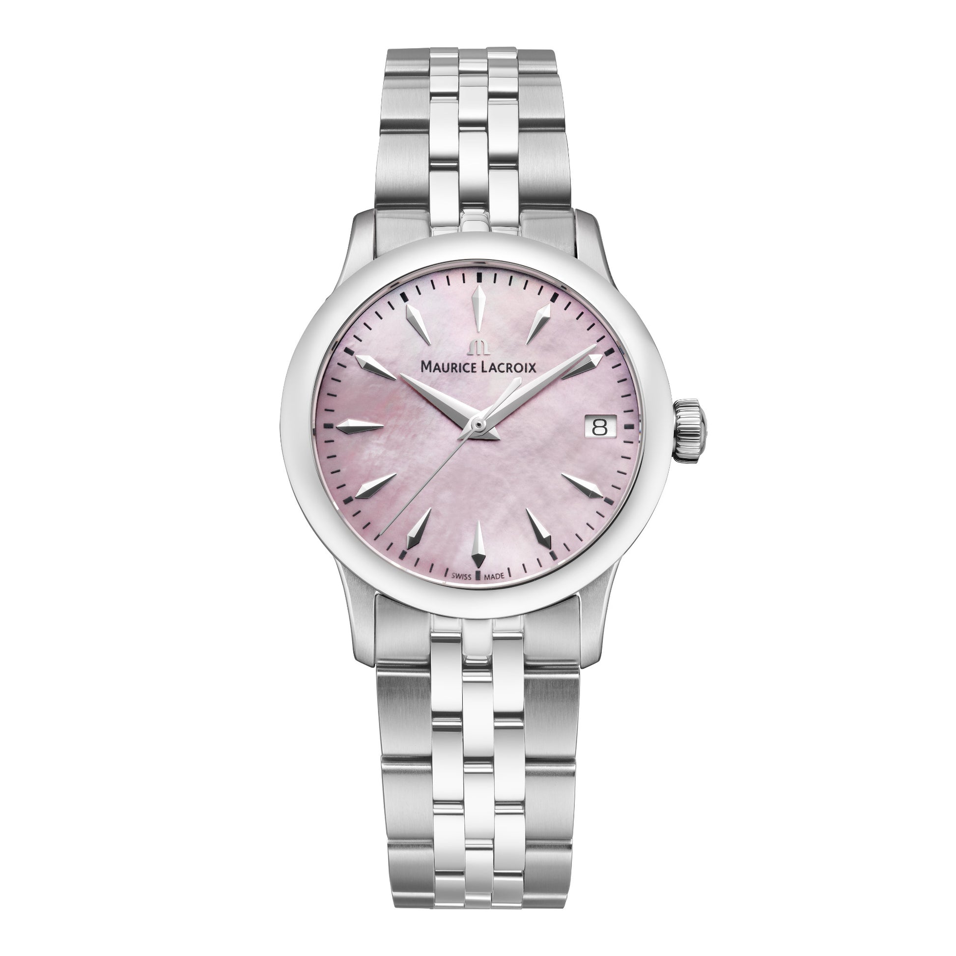 Maurice Lacroix 1975 Quartz 33mm (751006-SS002-560-1) aus Edelstahl mit Perlmutt