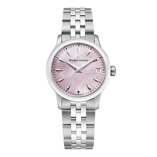 Maurice Lacroix 1975 Quartz 33mm (751006-SS002-560-1) aus Edelstahl mit Perlmutt