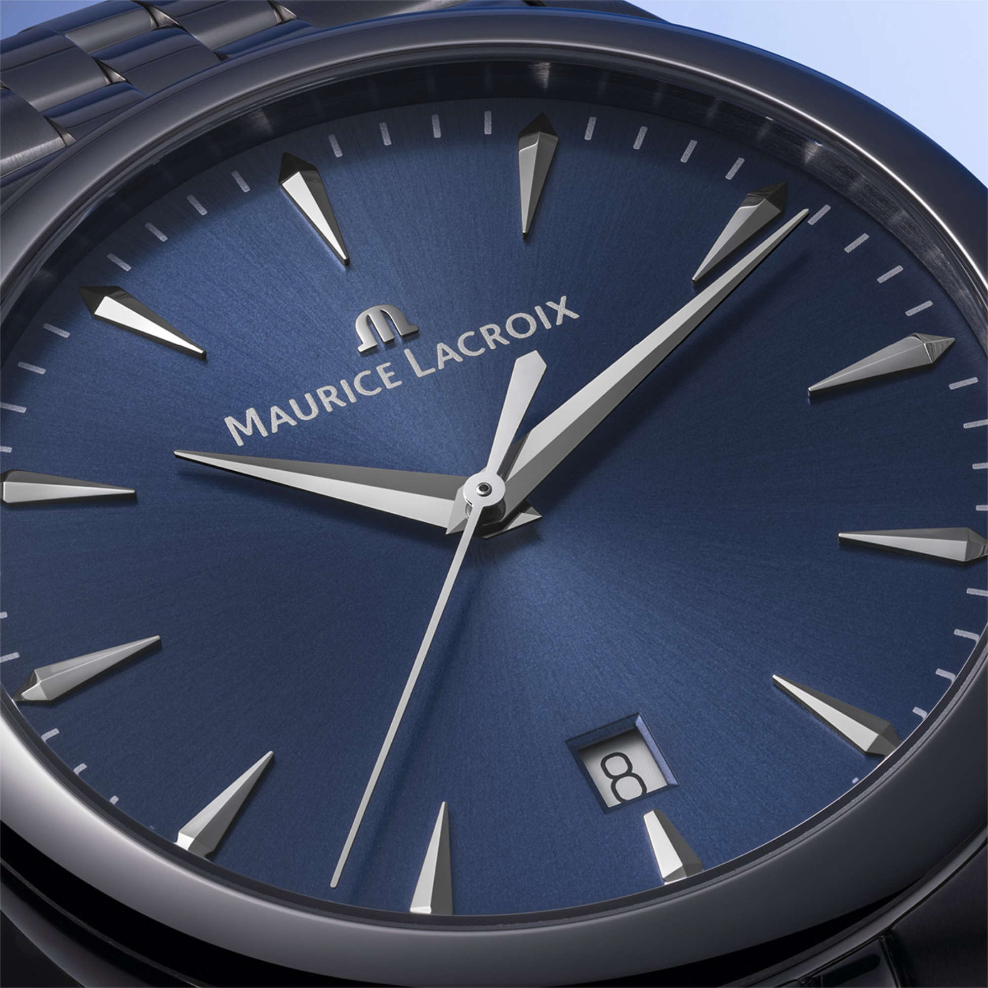 Maurice Lacroix 1975 Quartz 39 mm (751007-SS002-430-1) aus Edelstahl
