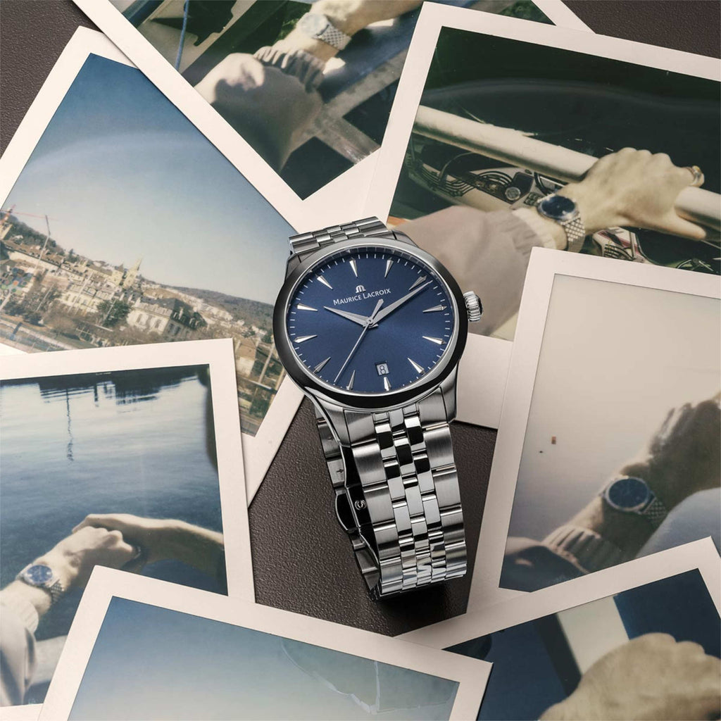 Maurice Lacroix 1975 Quartz 39 mm (751007-SS002-430-1) aus Edelstahl