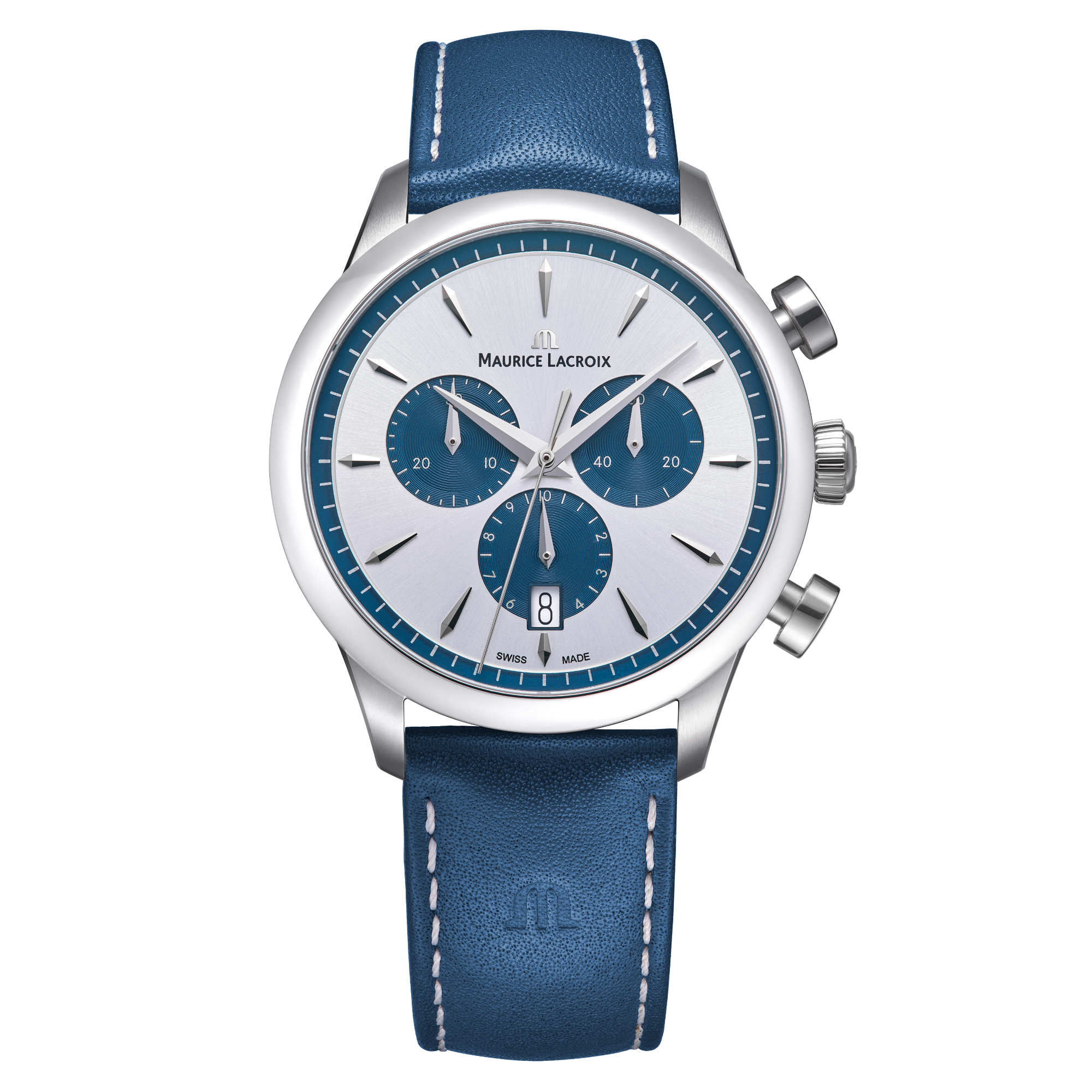 Maurice Lacroix 1975 Quartz Chronograph 40mm (751038-SS001-131-4) aus Silber