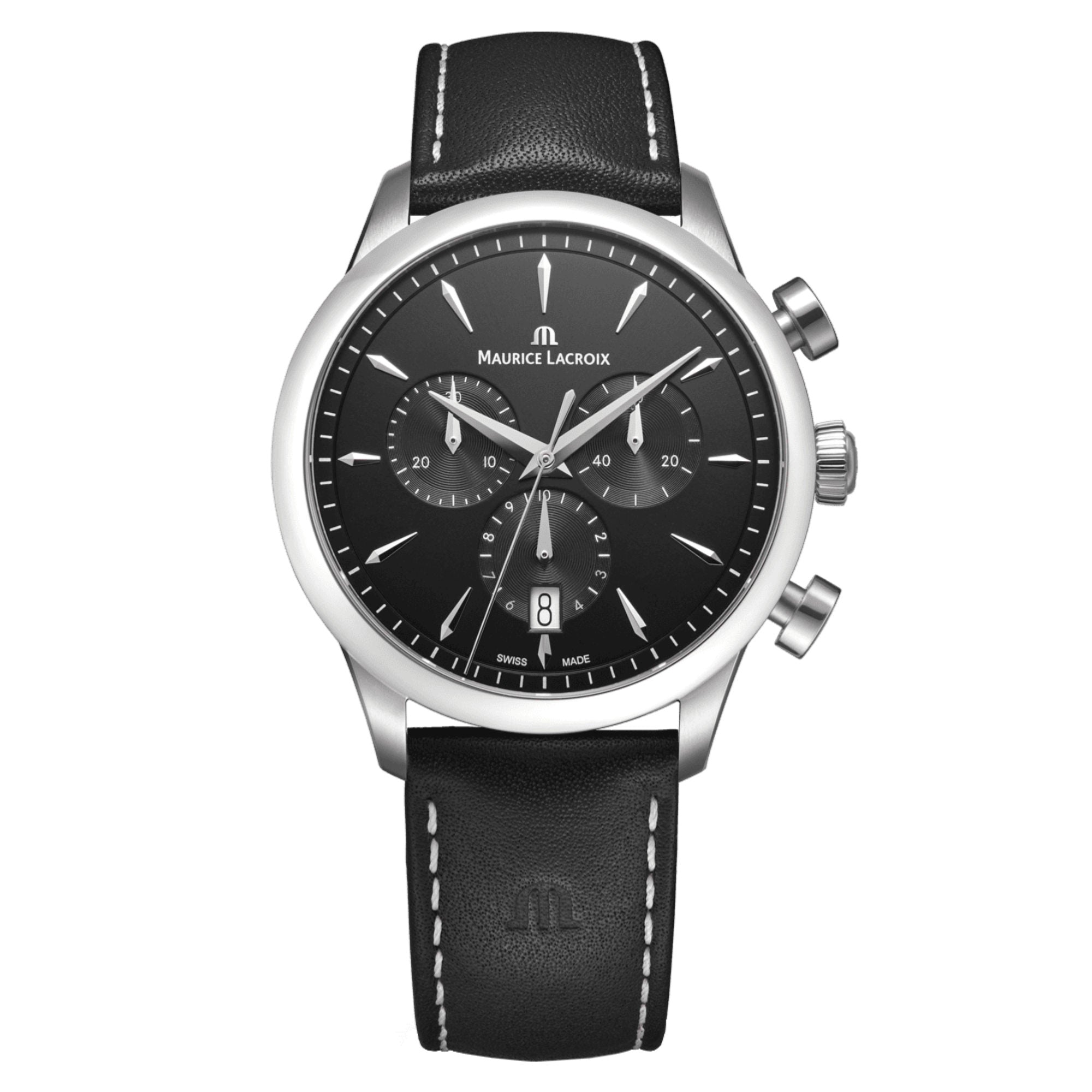 Maurice Lacroix 1975 Quartz Chronograph 40mm (751038-SS001-330-2) aus Edelstahl