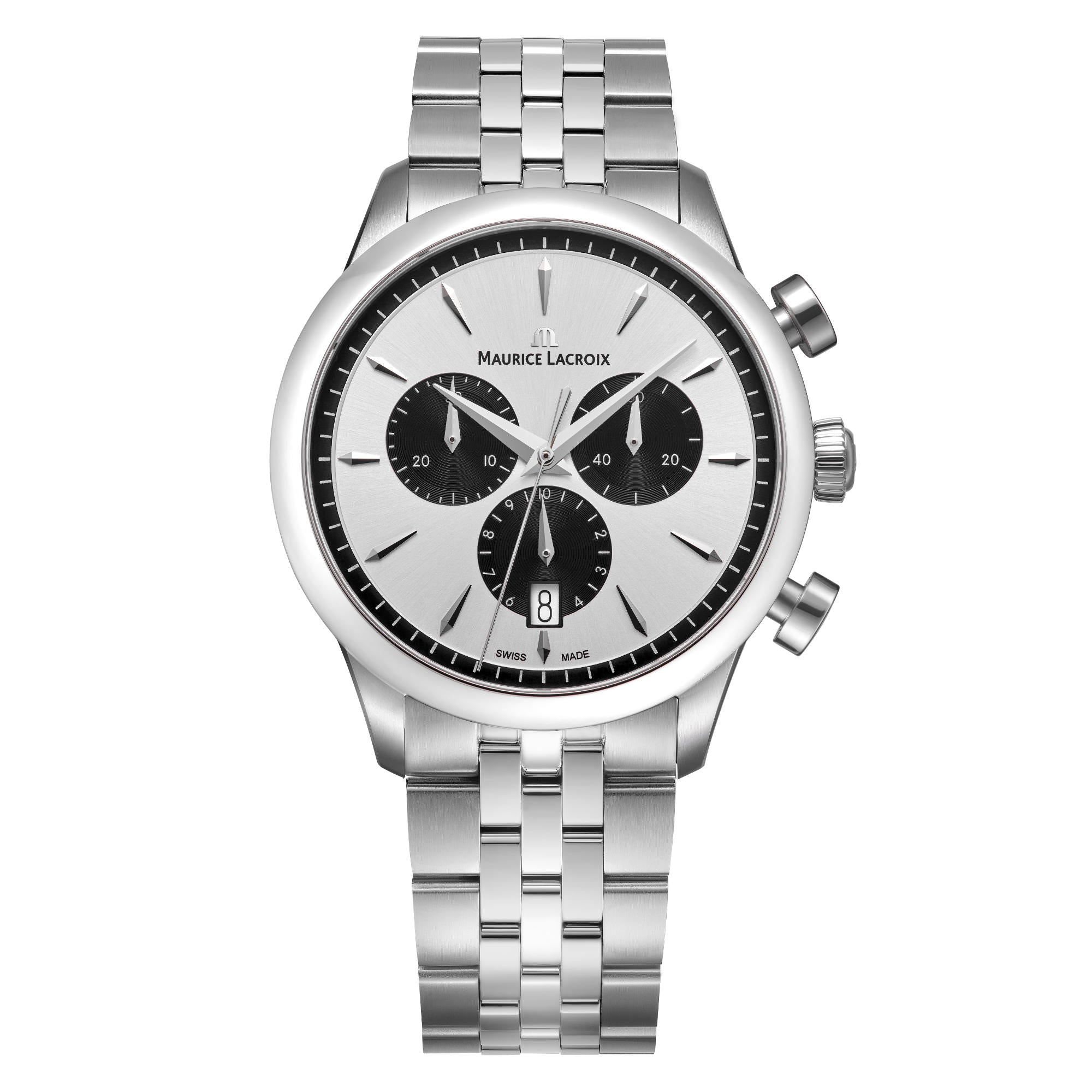 Maurice Lacroix 1975 Quartz Chronograph 40mm (751038-SS002-130-1) aus Silber