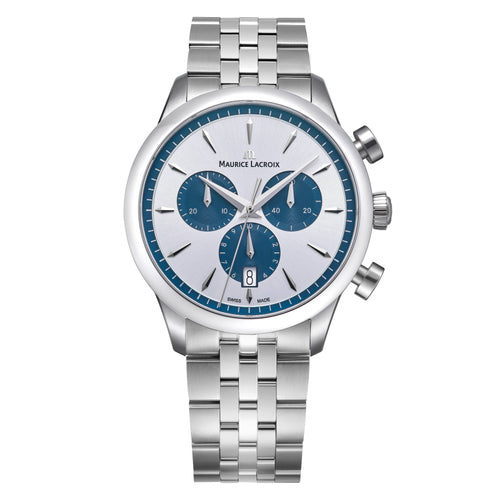 Maurice Lacroix 1975 Quartz Chronograph 40mm (751038-SS002-131-1) aus Silber