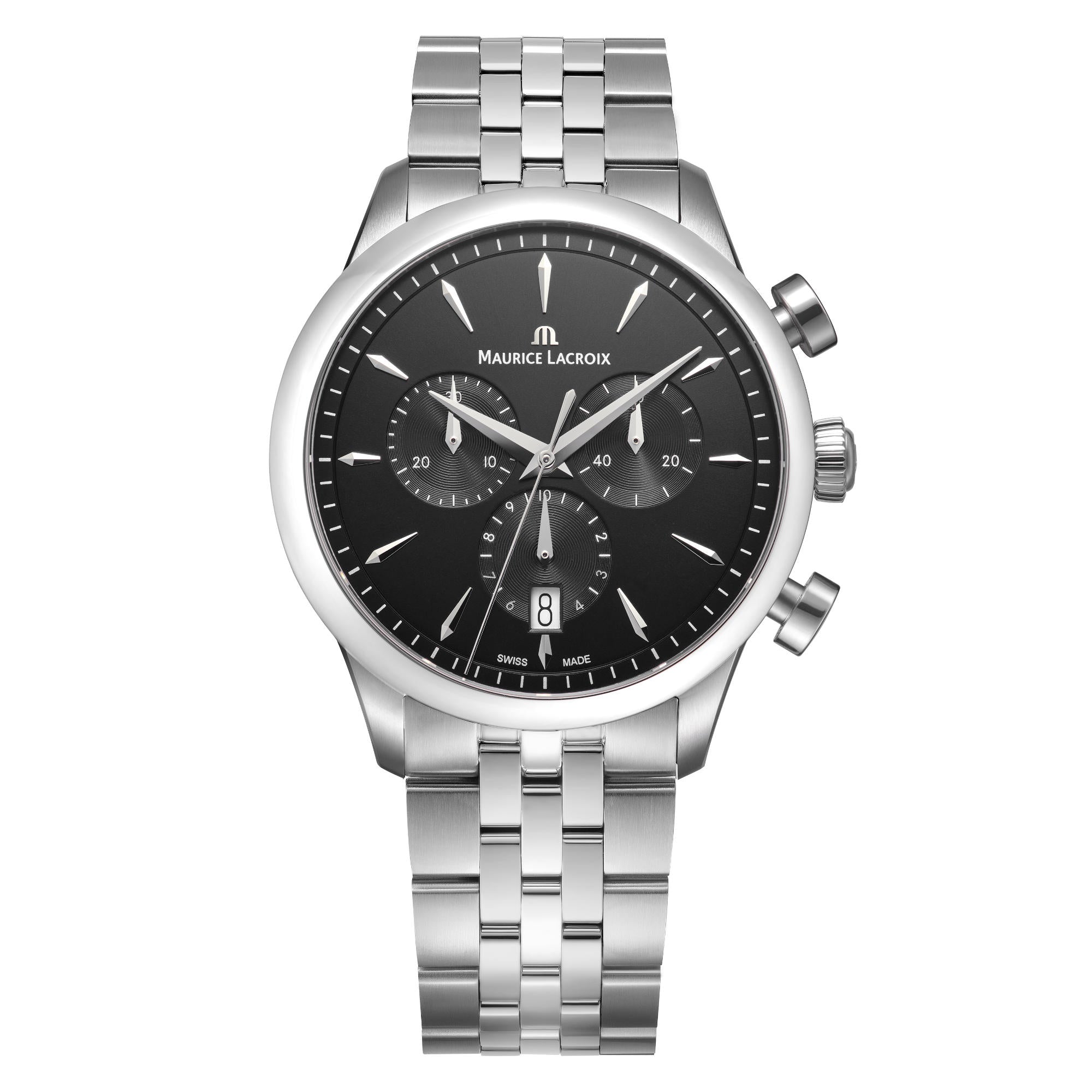 Maurice Lacroix 1975 Quartz Chronograph 40mm (751038-SS002-330-1) aus Edelstahl