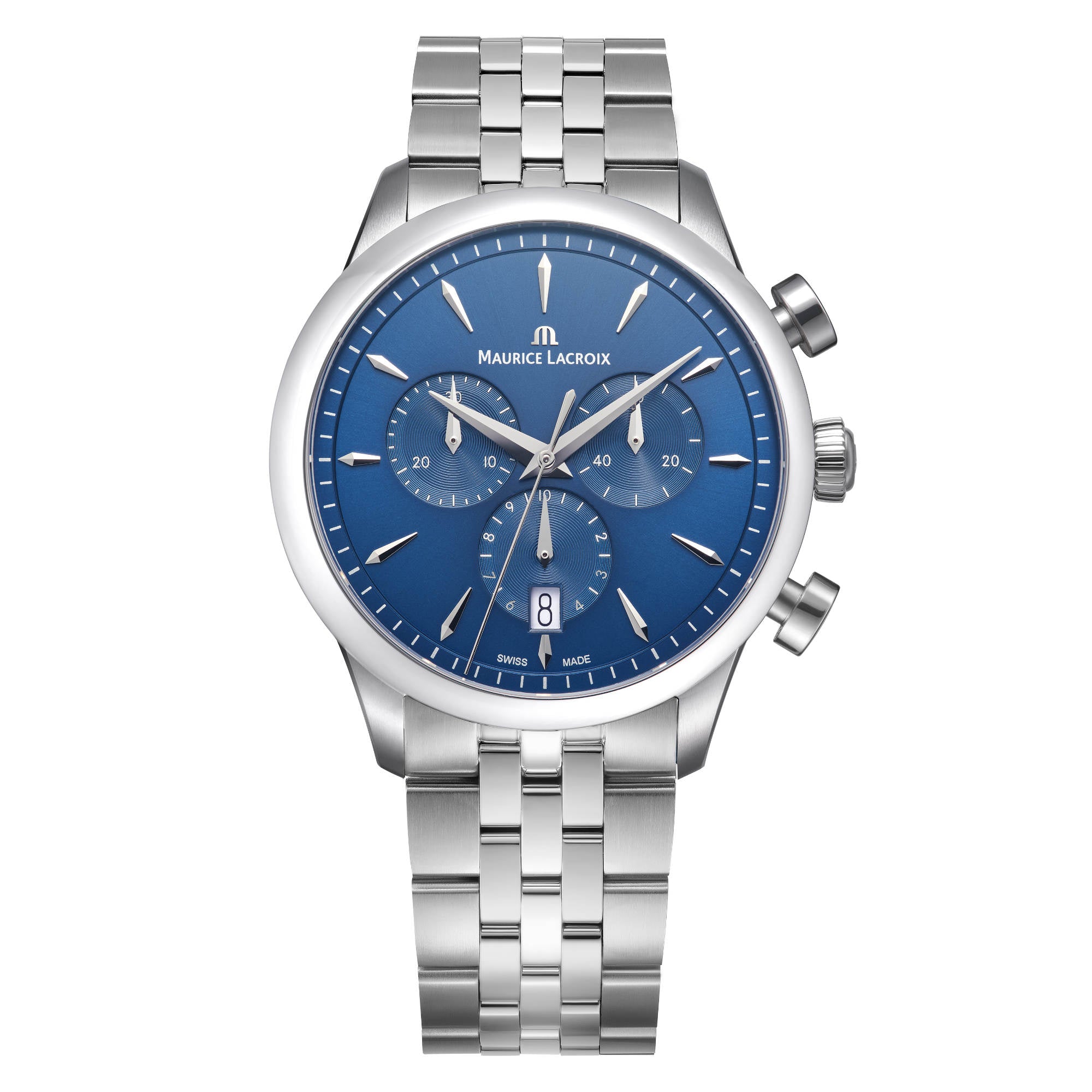 Maurice Lacroix 1975 Quartz Chronograph 40mm (751038-SS002-430-1) aus Edelstahl