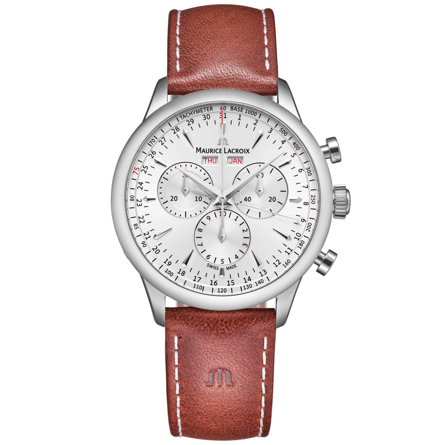 Maurice Lacroix 1975 Quartz Chronograph Day Date Limited Edition (751138-SS001-130-3) aus Silber