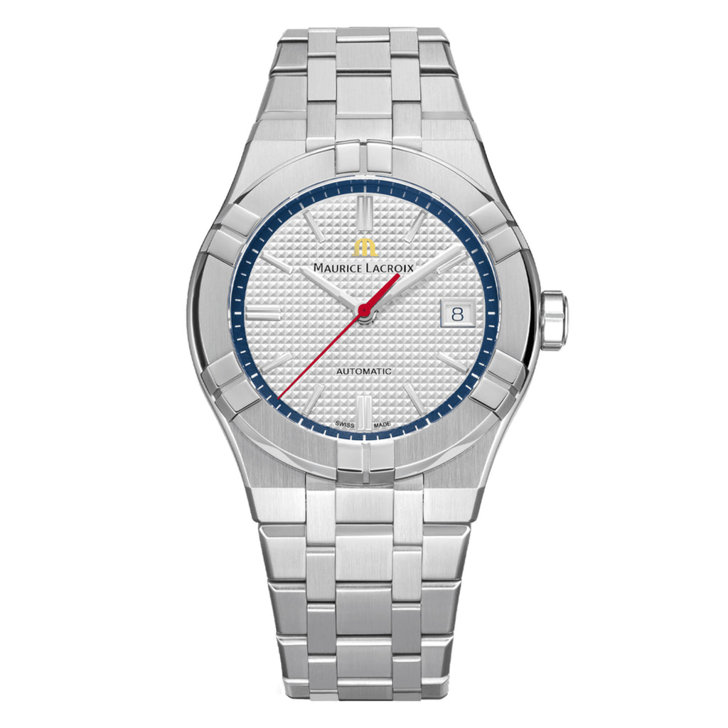 Maurice Lacroix Aikon Automatic 39mm Pond Review Edition (AI6007-SS00F-130-A) aus Silber