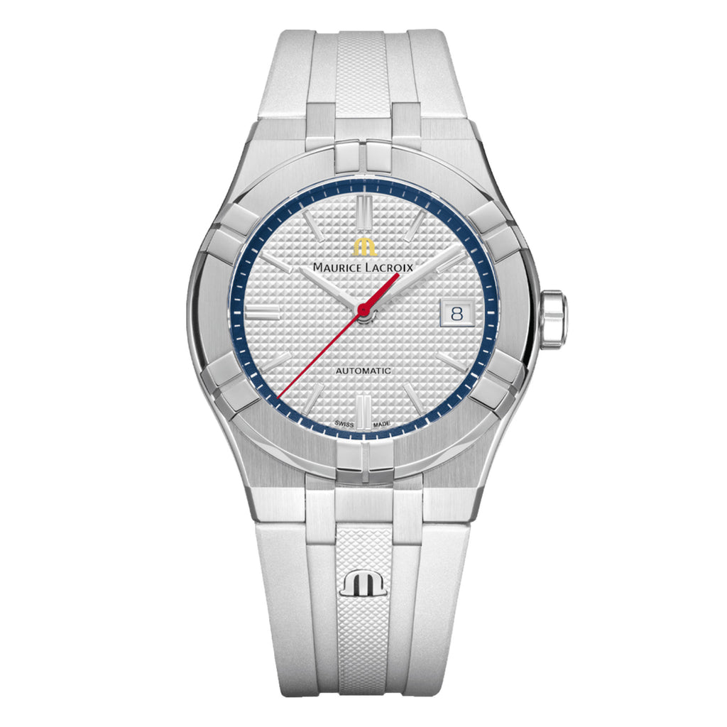Maurice Lacroix Aikon Automatic 39mm Pond Review Edition (AI6007-SS00F-130-A) aus Silber