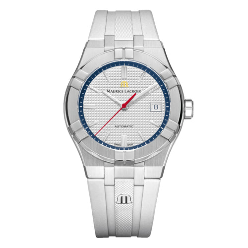 Maurice Lacroix Aikon Automatic Pond Review Edition 39mm (AI6007-SS00F-130-A) aus Silber