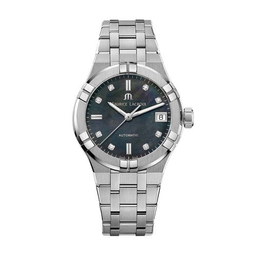 Maurice Lacroix Aikon Automatic (AI6006-SS002-370-1) aus Edelstahl mit Diamant und Perlmutt