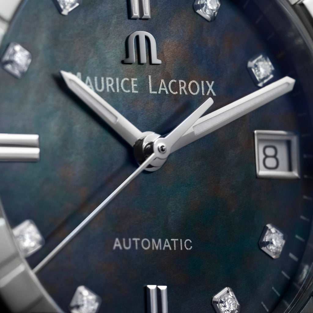 Maurice Lacroix Aikon Automatic (AI6006-SS002-370-1) aus Edelstahl mit Diamant und Perlmutt