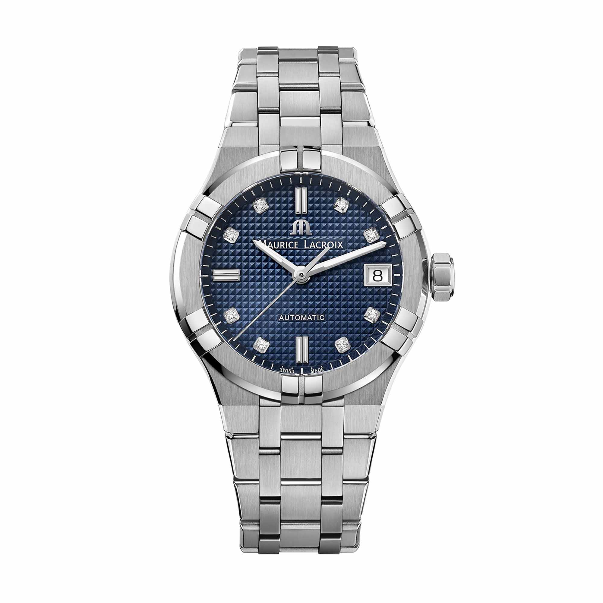 Maurice Lacroix Aikon Automatic (AI6006-SS002-450-1) aus Edelstahl mit Diamant